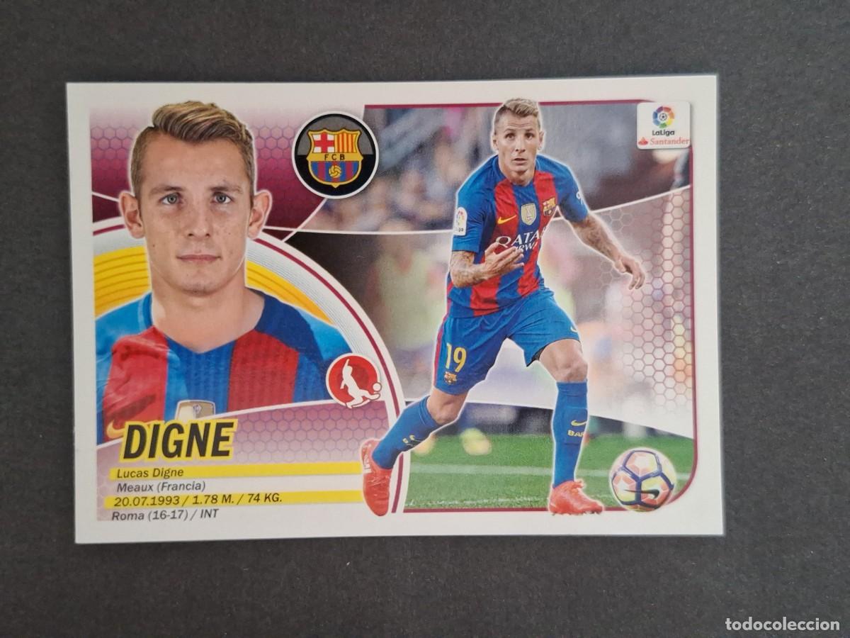 Cromos de f&uacute;tbol: L3 DIGNE F. C. BARCELONA FICHAJE 34 LIGA ESTE 2016 2017 16 17 NUNCA PEGADO SIN PEGAR