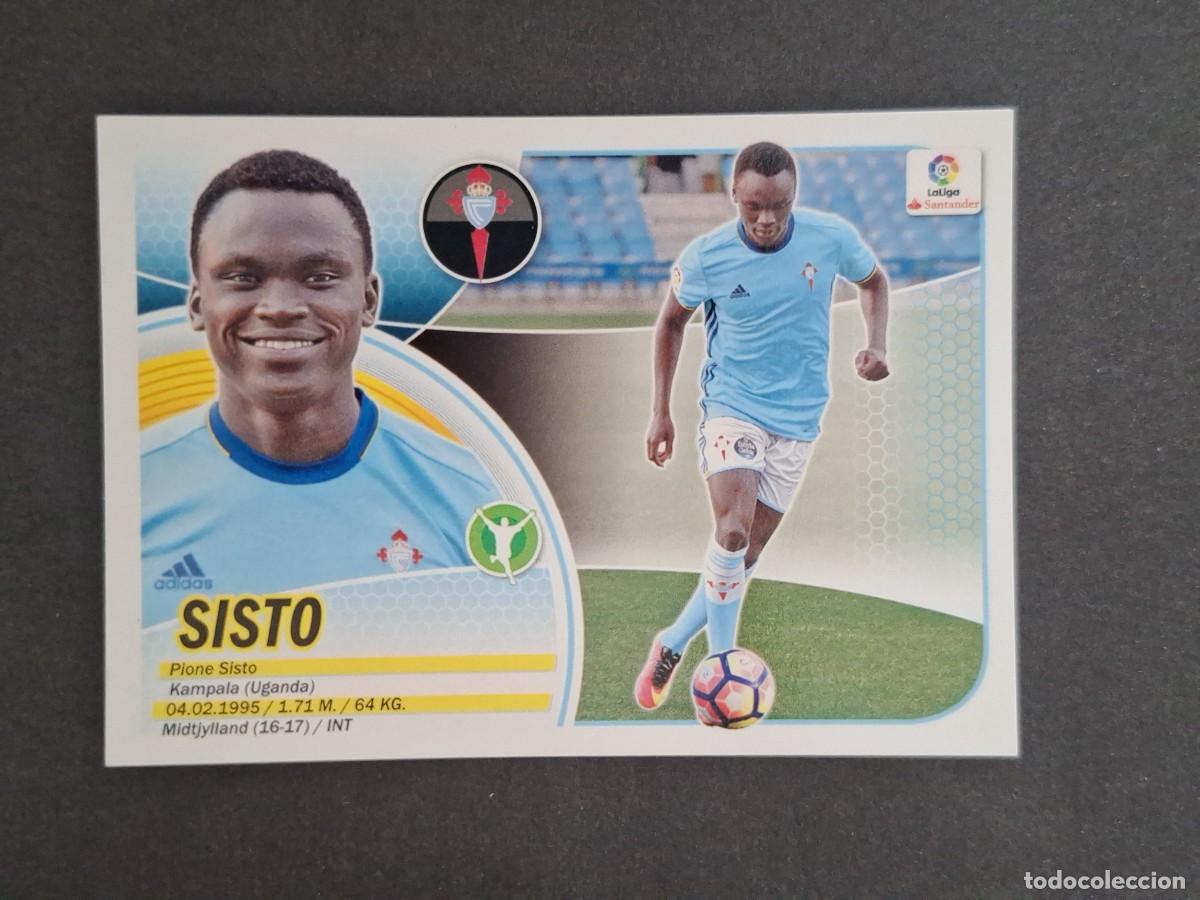 Cromos de f&uacute;tbol: L3 SISTO CELTA DE VIGO FICHAJE 35 LIGA ESTE 2016 2017 16 17 NUNCA PEGADO SIN PEGAR
