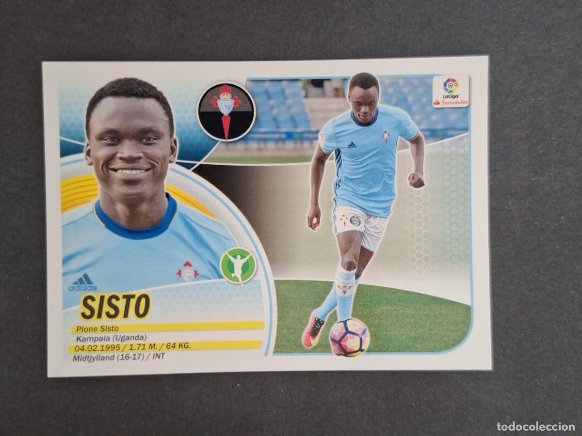 Fu&szlig;ball-Sticker: L3 SISTO CELTA DE VIGO FICHAJE 35 LIGA ESTE 2016 2017 16 17 NUNCA PEGADO SIN PEGAR