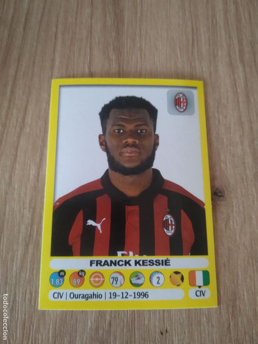 Cromos de f&uacute;tbol: 329 FRANCK KESSIE AC MILAN CROMO FUTBOL PANINI LIGA ITALIA 18-19 CALCIATORI 2018-2019
