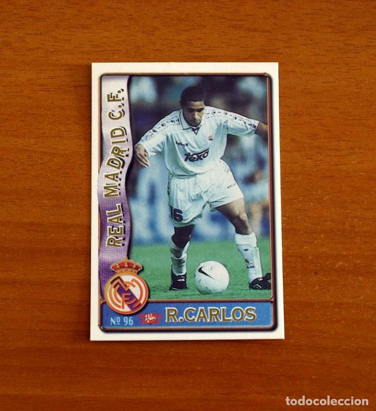 Cromos de f&uacute;tbol: Real Madrid-N&ordm; 96 Roberto Carlos-&Uacute;ltima Hora-Mundicromo Las Fichas de la Liga F&uacute;tbol 1996-1997-96-97