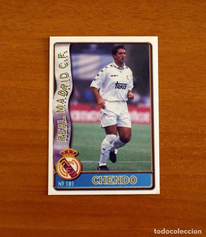 Cromos de f&uacute;tbol: Real Madrid -N&ordm; 101 Chendo -Mundicromo Las Fichas de la Liga de F&uacute;tbol 1996-1997-96-97