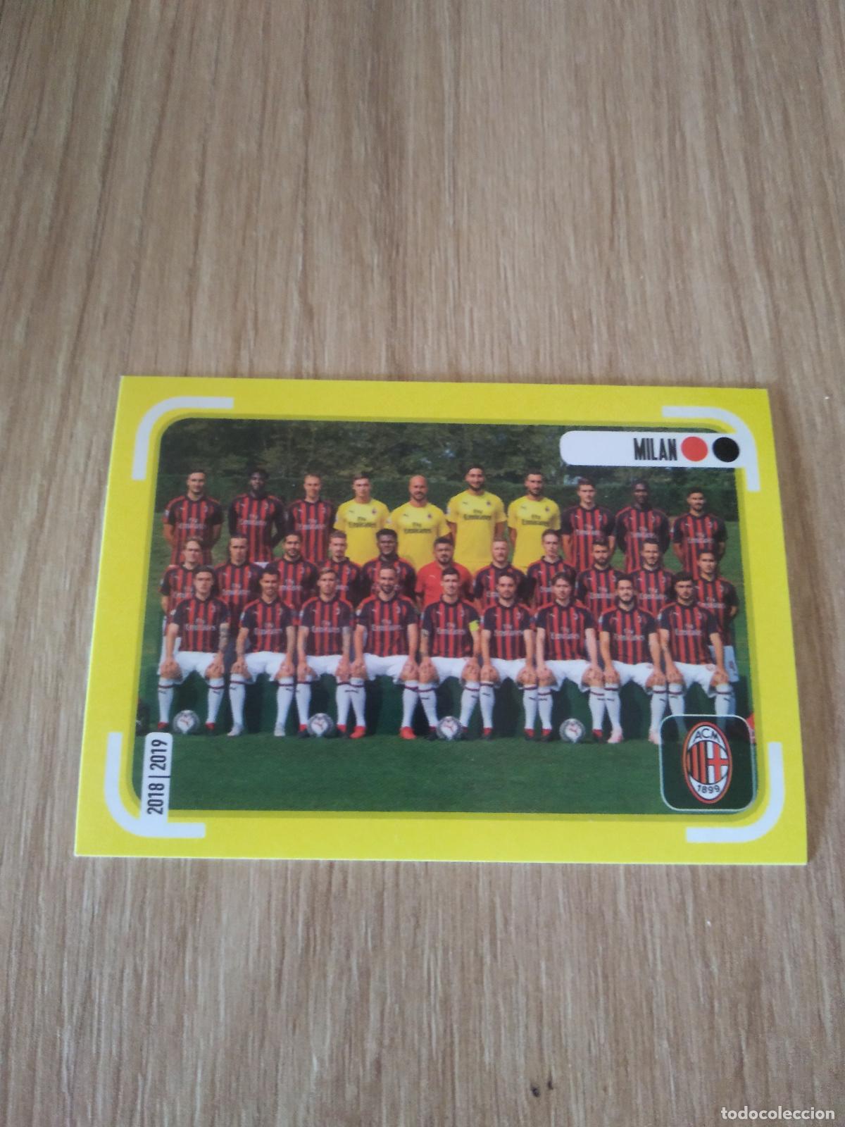 Fu&szlig;ball-Sticker: 339 EQUIPO PLANTILLA AC MILAN CROMO FUTBOL PANINI LIGA ITALIA 18-19 CALCIATORI 2018-2019