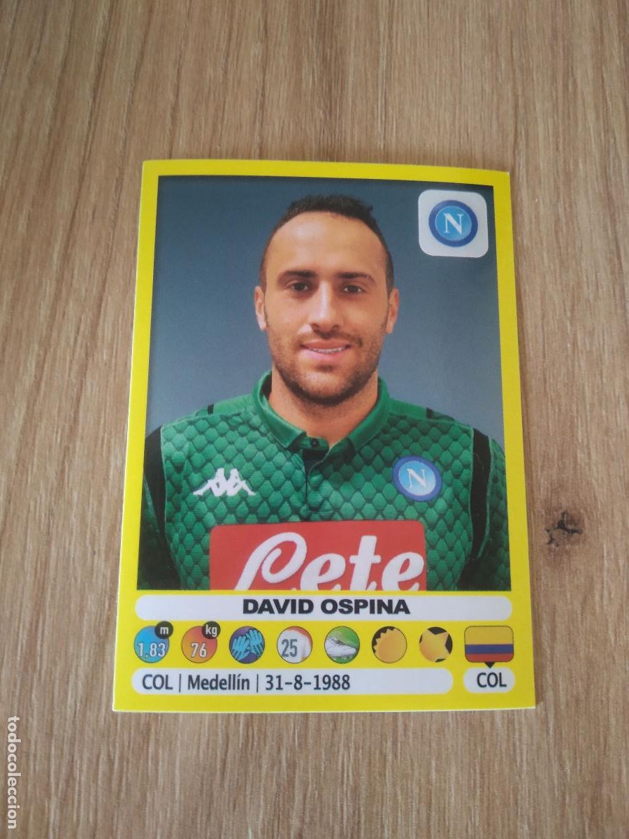 Fu&szlig;ball-Sticker: 341 DAVID OSPINA NAPOLES NAPOLI CROMO FUTBOL PANINI LIGA ITALIA 18-19 CALCIATORI 2018-2019