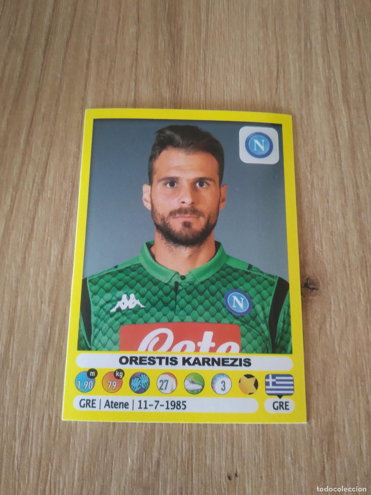 Fu&szlig;ball-Sticker: 342 ORESTIS KARNEZIS NAPOLES NAPOLI CROMO FUTBOL PANINI LIGA ITALIA 18-19 CALCIATORI 2018-2019