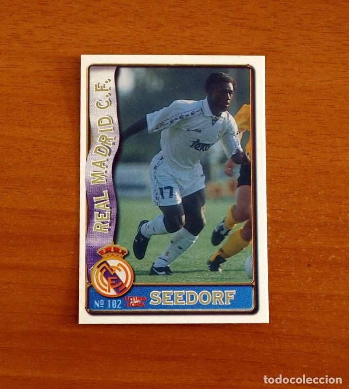Fu&szlig;ball-Sticker: Real Madrid -N&ordm; 102 Seedorf -&Uacute;ltima Hora -Mundicromo Las Fichas de la Liga de F&uacute;tbol 1996-1997-96-97