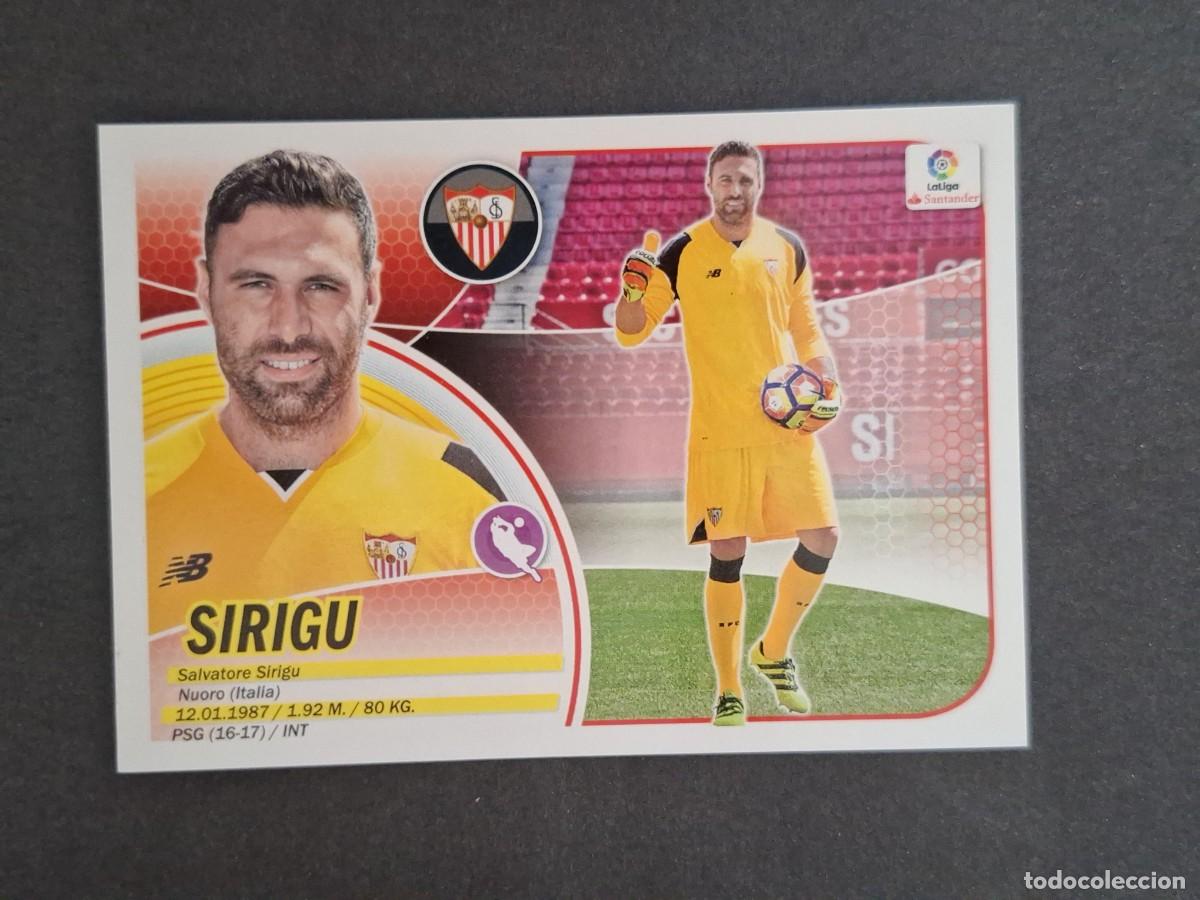 Cromos de f&uacute;tbol: L3 SIRIGU SEVILLA F. C. FICHAJE 50 LIGA ESTE 2016 2017 16 17 NUNCA PEGADO SIN PEGAR