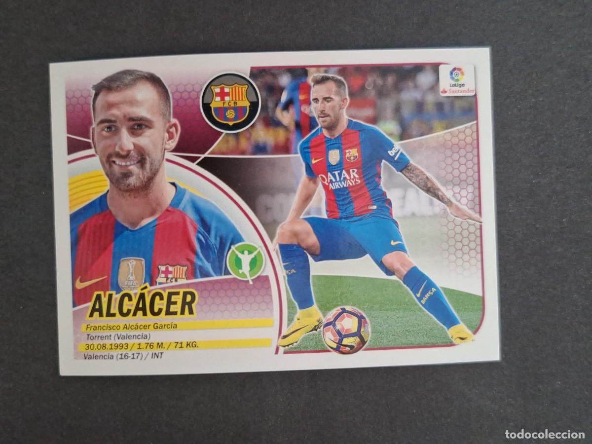 Cromos de f&uacute;tbol: L3 ALCACER F. C. BARCELONA FICHAJE 64 LIGA ESTE 2016 2017 16 17 NUNCA PEGADO SIN PEGAR