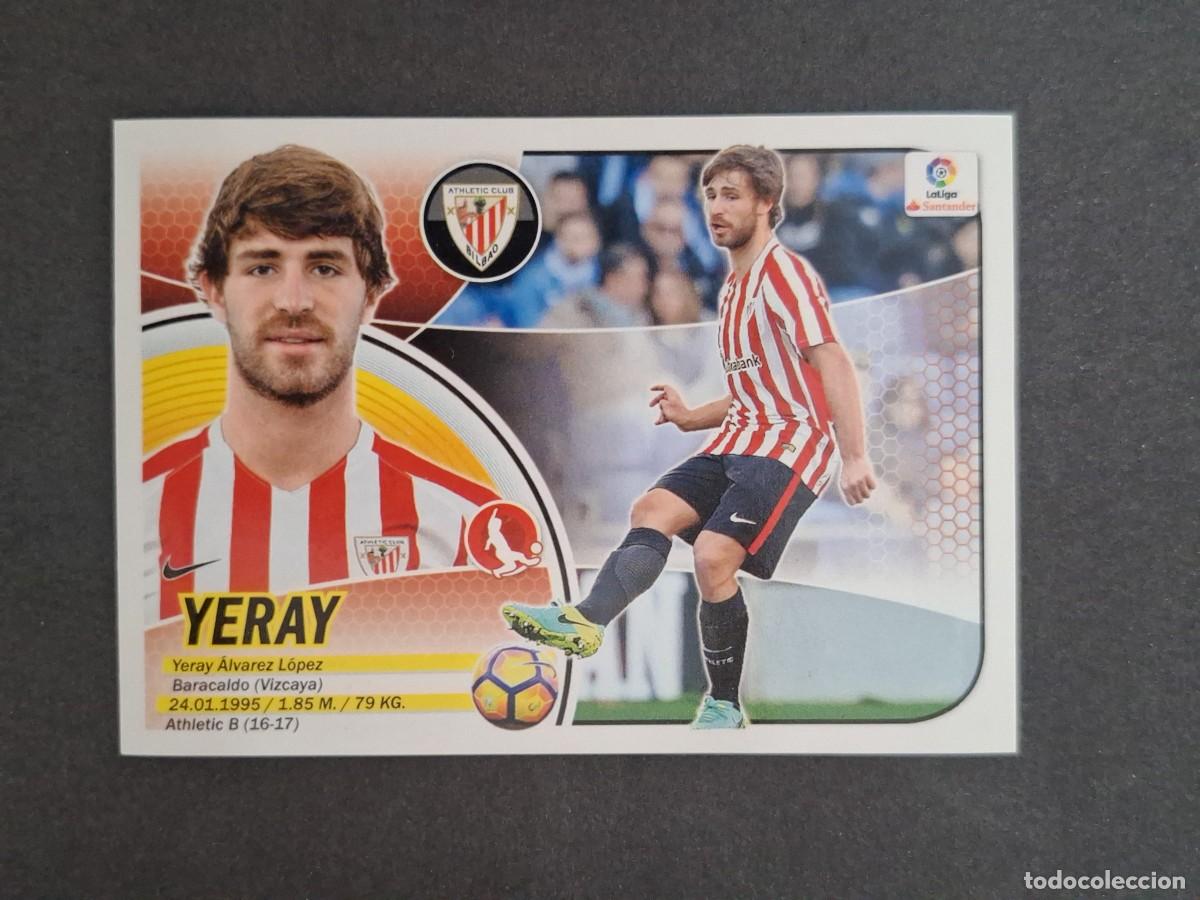 Cromos de f&uacute;tbol: L3 YERAY ATHLETIC CLUB DE BILBAO MERCADO INVIERNO LIGA ESTE 2016 2017 16 17 NUNCA PEGADO SIN PEGAR