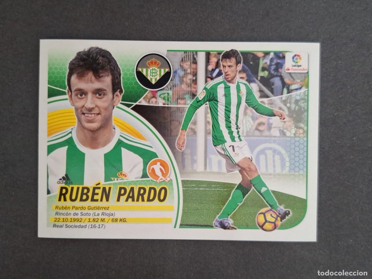 Cartes &agrave; collectionner de Football: L3 RUBEN PARDO REAL BETIS BALOMPIE MERCADO INVIERNO LIGA ESTE 2016 2017 16 17 NUNCA PEGADO SIN PEGAR