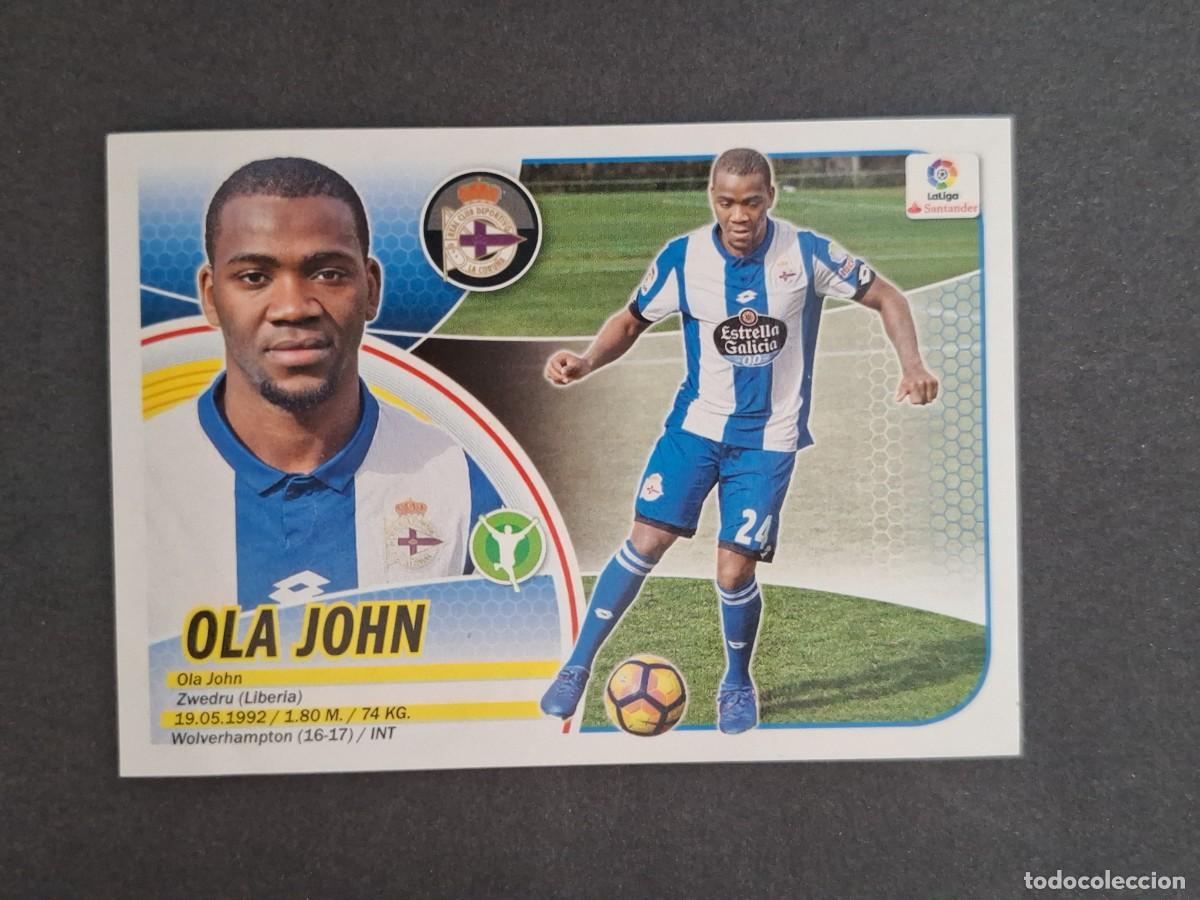 Cromos de Futebol: L3 OLA JOHN DEPORTIVO DE LA CORU&Ntilde;A MERCADO INVIERNO LIGA ESTE 2016 2017 16 17 NUNCA PEGADO SIN PEGAR