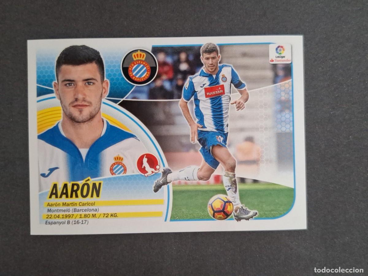 Fu&szlig;ball-Sticker: L3 AARON R. C. D. ESPA&Ntilde;OL MERCADO INVIERNO LIGA ESTE 2016 2017 16 17 NUNCA PEGADO SIN PEGAR