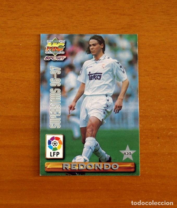 Fu&szlig;ball-Sticker: Real Madrid - N&ordm; 435 Redondo-Fernando Hierro Superstars -Mundicromo Las Fichas Liga 1996-1997-96-97