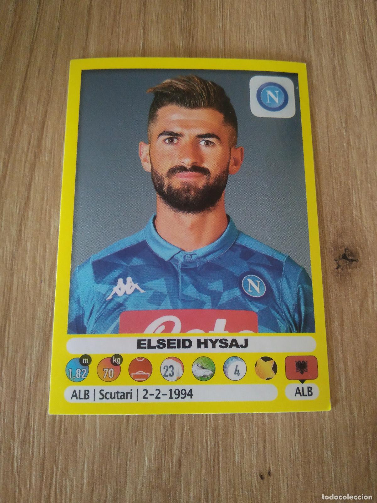 Fu&szlig;ball-Sticker: 346 ELSEID HYSAJ NAPOLES NAPOLI CROMO FUTBOL PANINI LIGA ITALIA 18-19 CALCIATORI 2018-2019