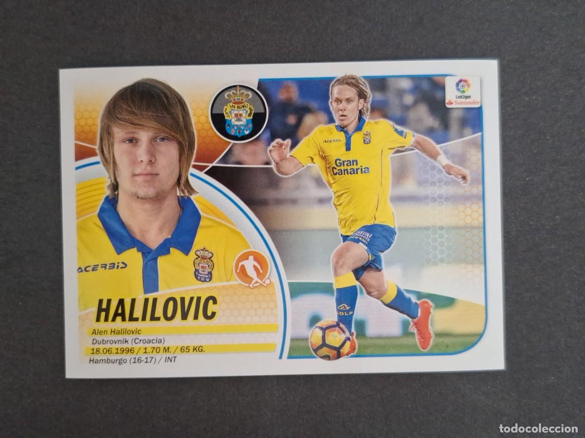 Cromos de f&uacute;tbol: L3 HALILOVIC U. D. LAS PALMAS MERCADO INVIERNO LIGA ESTE 2016 2017 16 17 NUNCA PEGADO SIN PEGAR