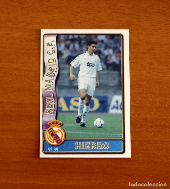 Cromos de f&uacute;tbol: Real Madrid -N&ordm; 99 Hierro -Mundicromo Las Fichas de la Liga de F&uacute;tbol 1996-1997-96-97