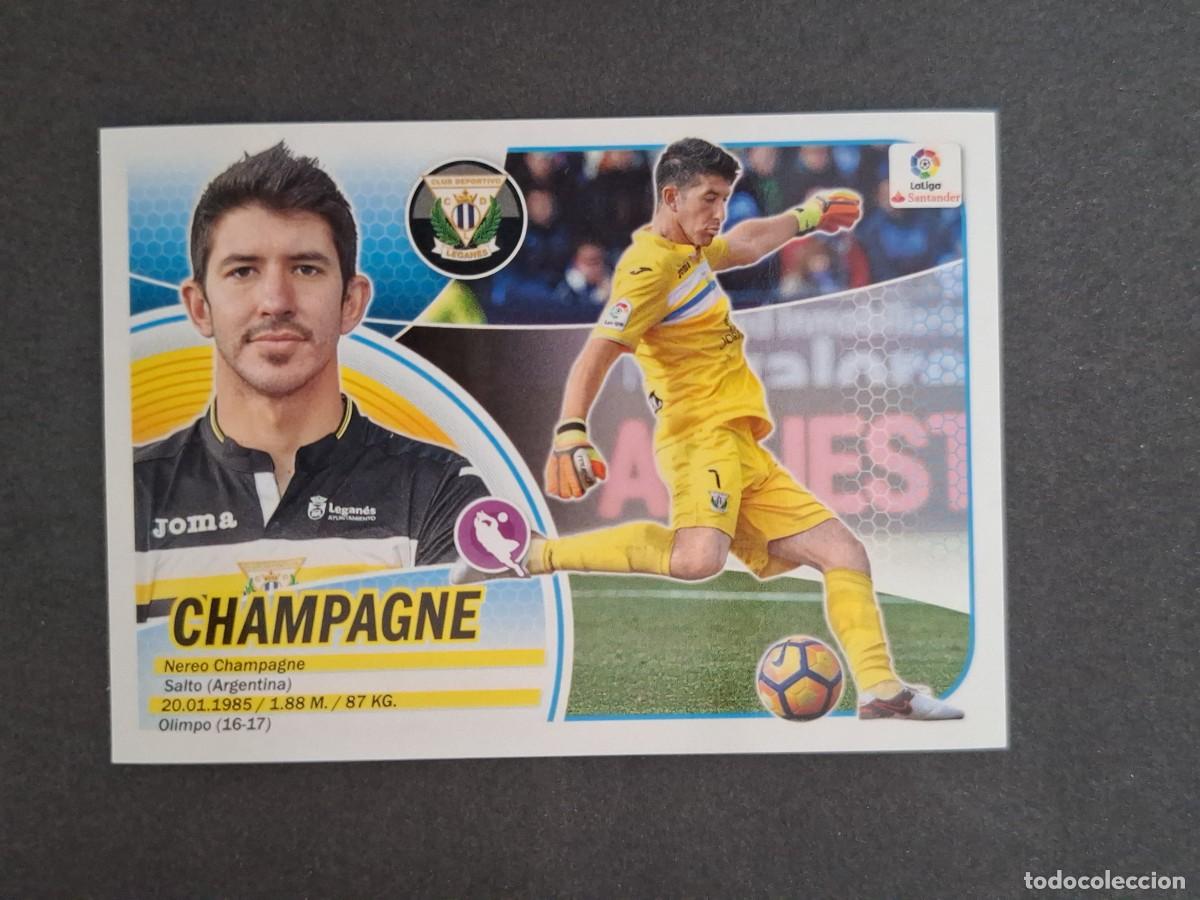 Cromos de f&uacute;tbol: L3 CHAMPAGNE C. D. LEGANES MERCADO INVIERNO LIGA ESTE 2016 2017 16 17 NUNCA PEGADO SIN PEGAR