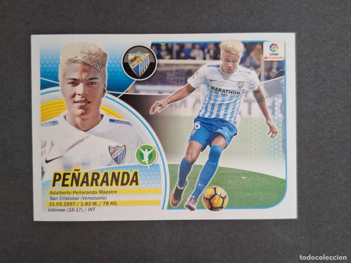 Cromos de f&uacute;tbol: L3 PE&Ntilde;ARANDA MALAGA C. F. MERCADO INVIERNO LIGA ESTE 2016 2017 16 17 NUNCA PEGADO SIN PEGAR