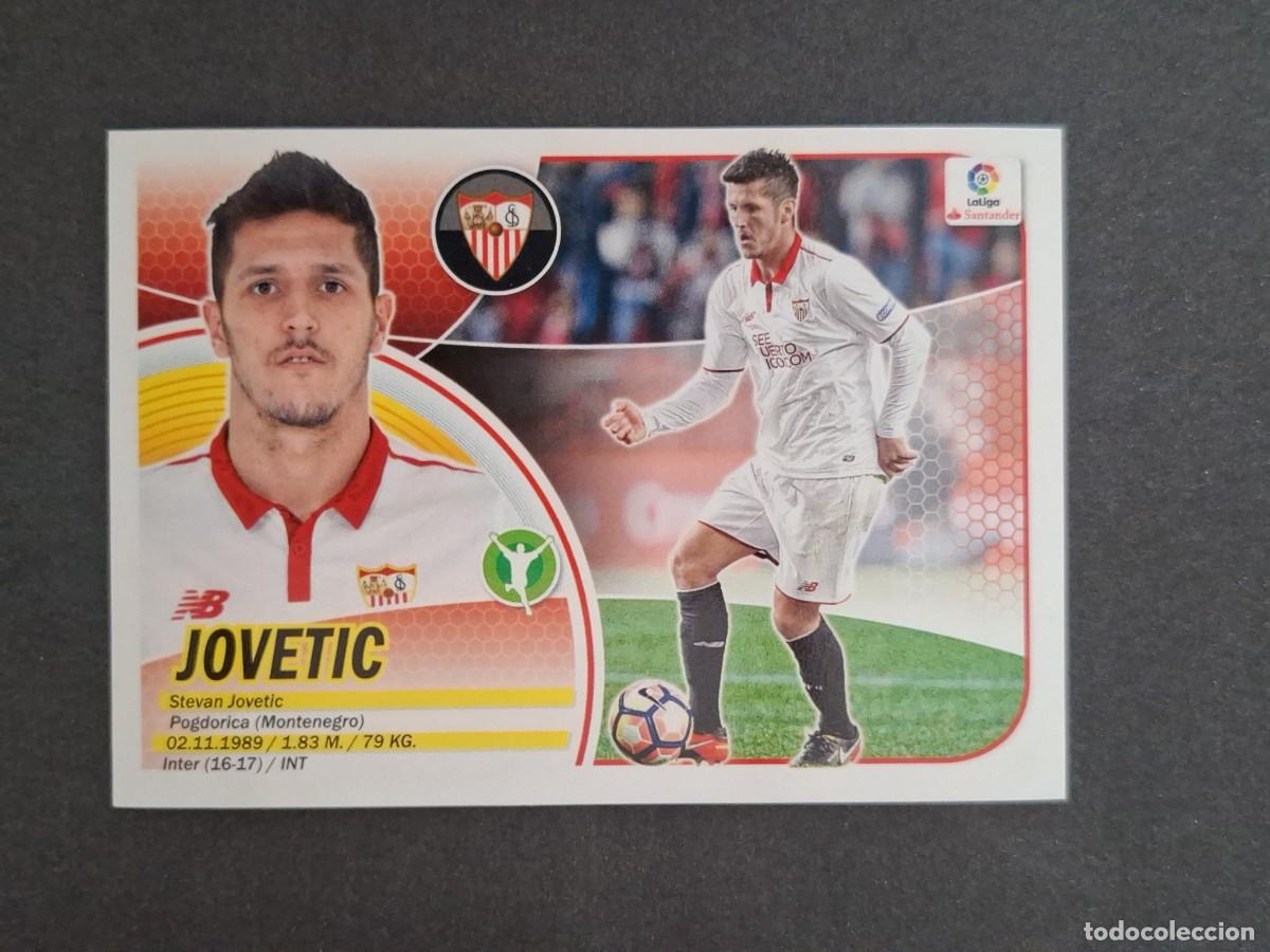 Cromos de f&uacute;tbol: L3 JOVETIC SEVILLA F. C. MERCADO INVIERNO LIGA ESTE 2016 2017 16 17 NUNCA PEGADO SIN PEGAR