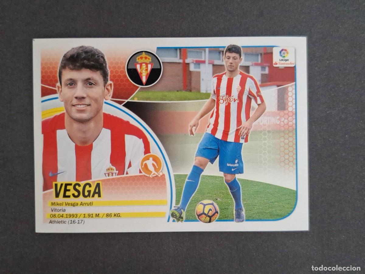 Cromos de f&uacute;tbol: L3 VESGA SPORTING DE GIJON MERCADO INVIERNO LIGA ESTE 2016 2017 16 17 NUNCA PEGADO SIN PEGAR