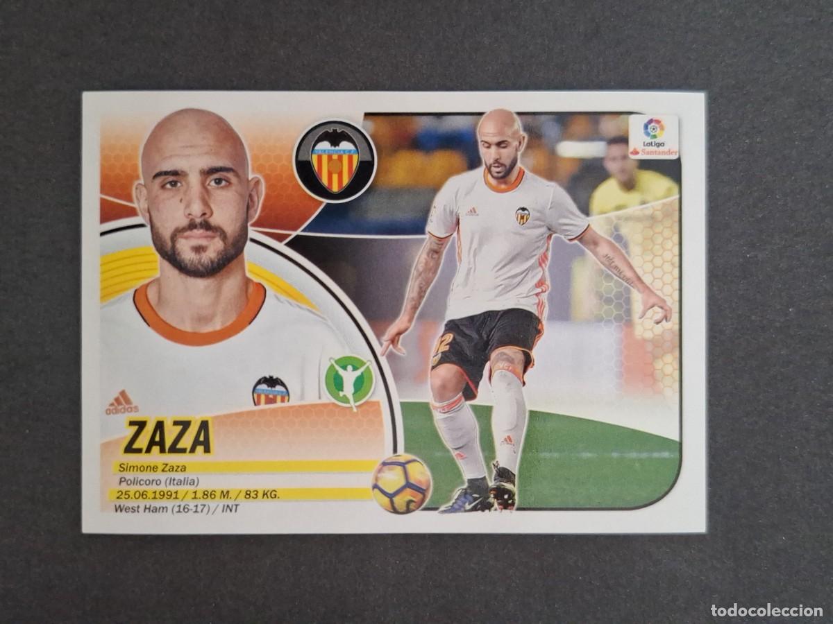 Cromos de f&uacute;tbol: L3 ZAZA VALENCIA C. F. MERCADO INVIERNO LIGA ESTE 2016 2017 16 17 NUNCA PEGADO SIN PEGAR