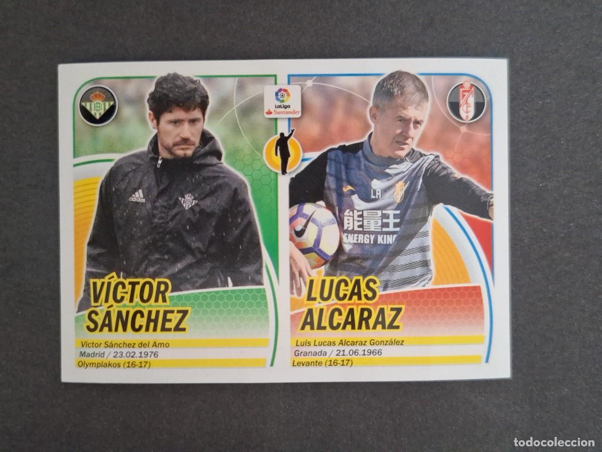 Cromos de f&uacute;tbol: L3 VICTOR SANCHEZ - LUCAS ALCARAZ MERCADO INVIERNO LIGA ESTE 2016 2017 16 17 NUNCA PEGADO SIN PEGAR