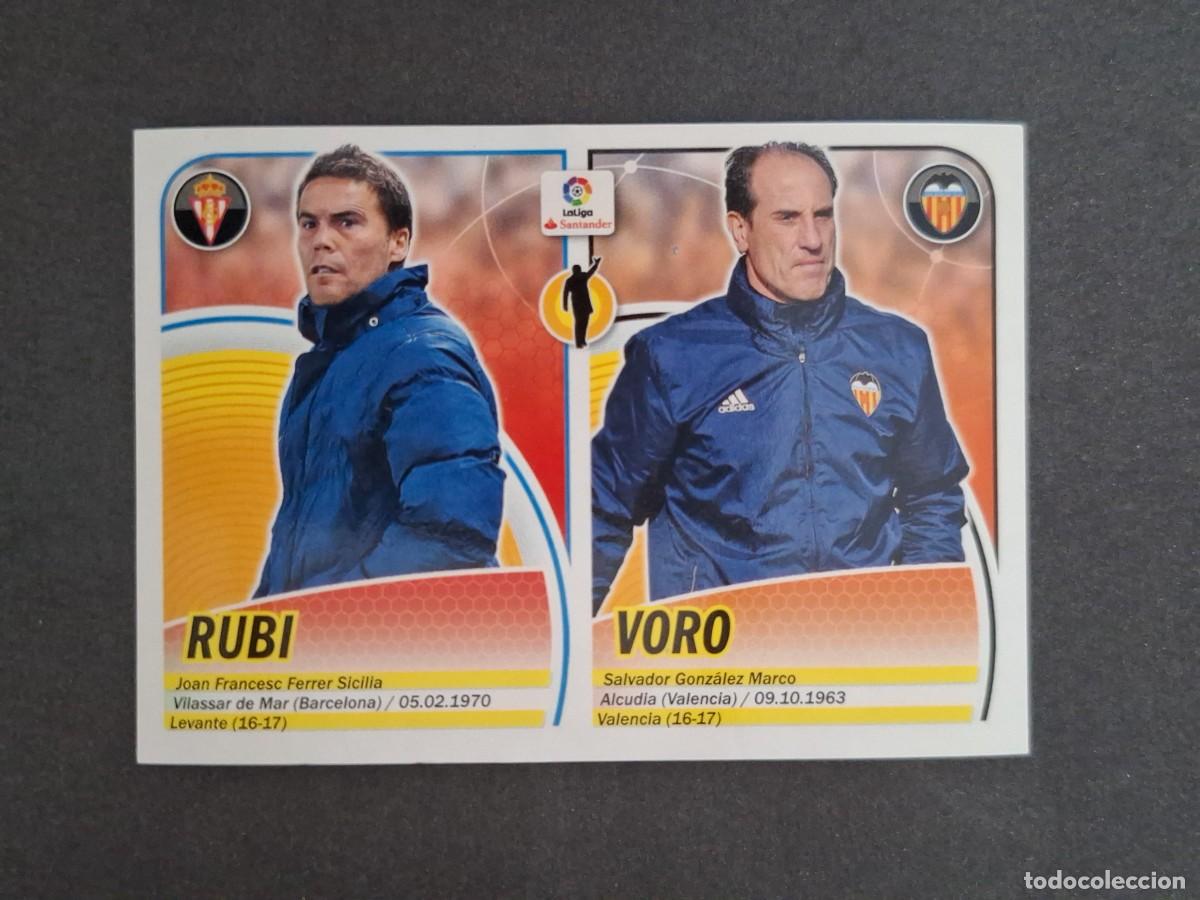 Cromos de f&uacute;tbol: L3 RUBI - VORO MERCADO INVIERNO LIGA ESTE 2016 2017 16 17 NUNCA PEGADO SIN PEGAR