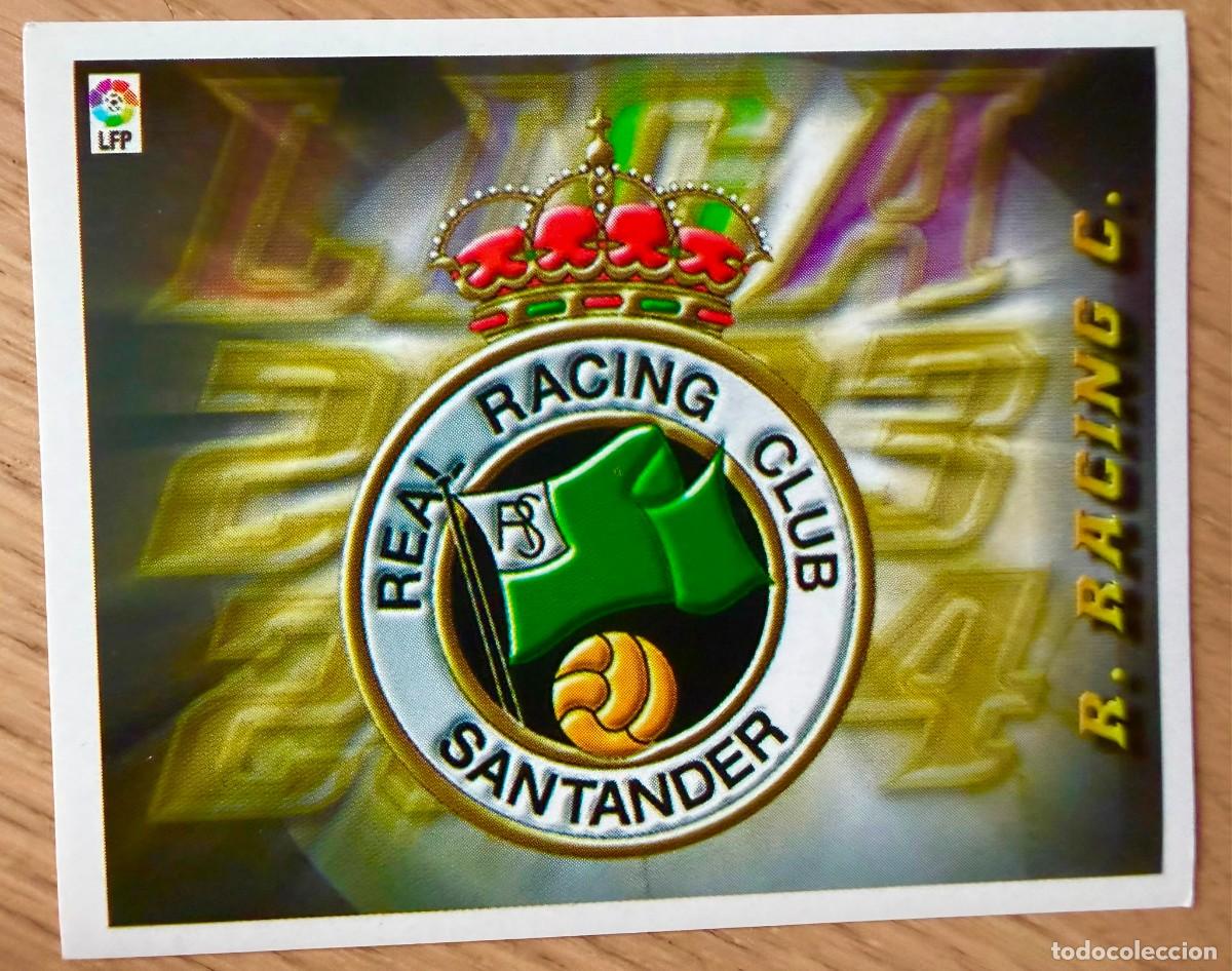 Cromos de f&uacute;tbol: ESCUDO RACING SANTANDER 03 04 2003 2004 LIGA EDICIONES ESTE SIN PEGAR STICKER CROMOS