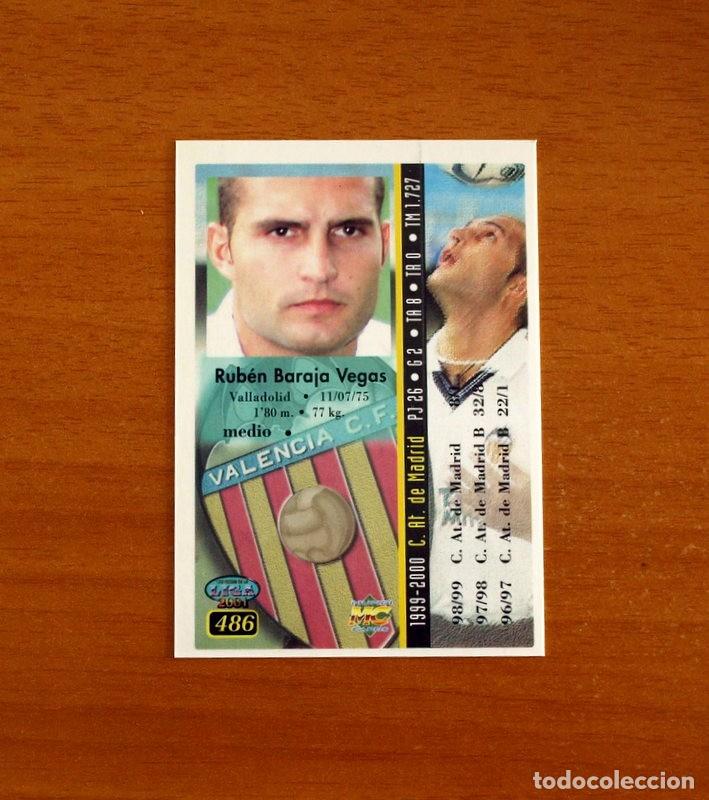 Cromos de f&uacute;tbol: Valencia - N&ordm; 486 Baraja - Mundicromo Liga 2000-2001, 00-01 Las Fichas de la liga