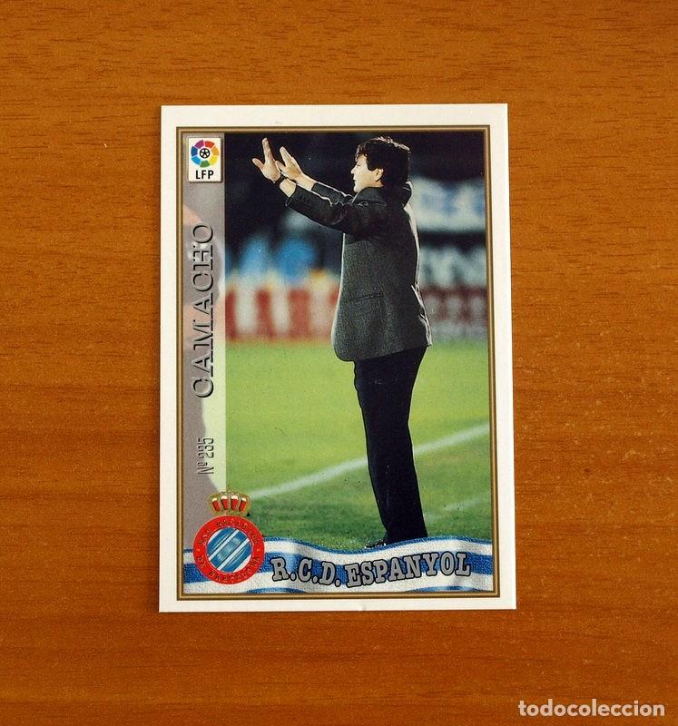 Cromos de f&uacute;tbol: R.C.D. Espa&ntilde;ol-Espanyol - N&ordm; 235 Camacho Entrenador - Mundicromo ficha de la Liga 1997-1998, 97-98