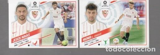 Cromos de f&uacute;tbol: CROMO DE LIGA 2022 / 23 DE FUTBOL CASA ESTE T PANINI DEL SEVILLA MUMIR Y JES&Uacute;S NAVAS N&ordm; 6 -18 B