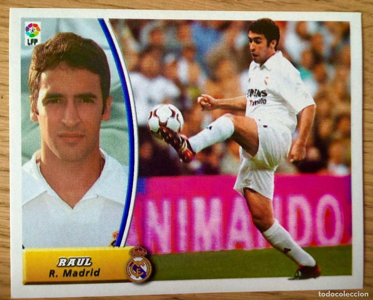 Cromos de f&uacute;tbol: RAUL REAL MADRID 03 04 2003 2004 LIGA EDICIONES ESTE SIN PEGAR STICKER CROMOS MIRAR TRASERA
