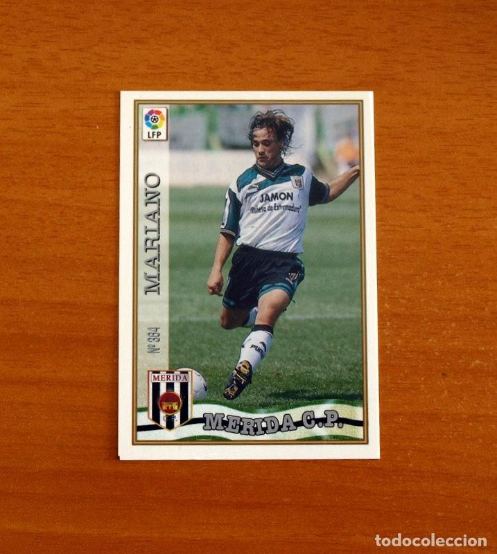 Cromos de f&uacute;tbol: C.P. M&eacute;rida - N&ordm; 364 Mariano - Mundicromo ficha de la Liga 1997-1998, 97-98