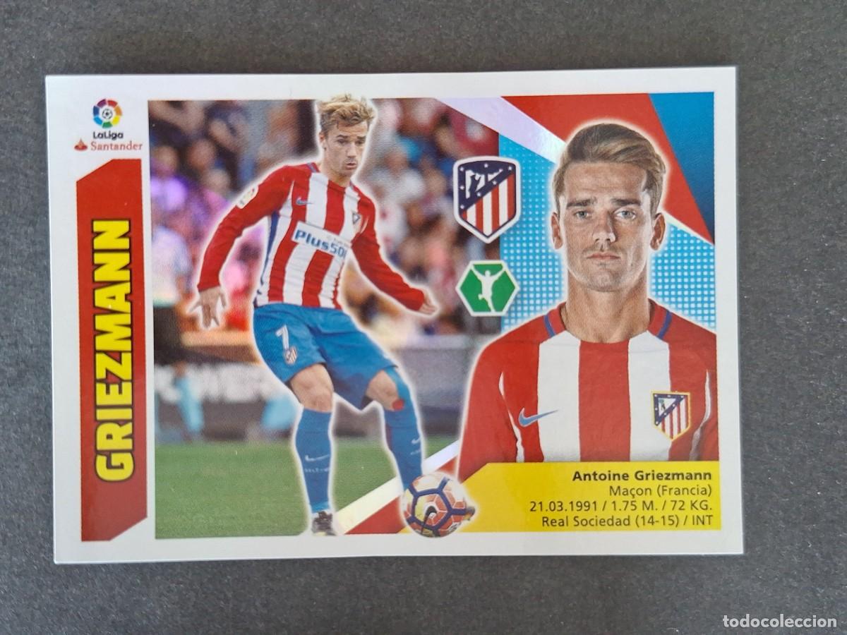 Cromos de f&uacute;tbol: L3 GRIEZMANN ATLETICO DE MADRID LIGA ESTE 2017 2018 17 18 NUNCA PEGADO SIN PEGAR
