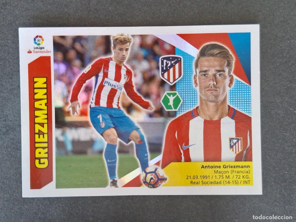 Cromos de f&uacute;tbol: L3 GRIEZMANN ATLETICO DE MADRID LIGA ESTE 2017 2018 17 18 NUNCA PEGADO SIN PEGAR