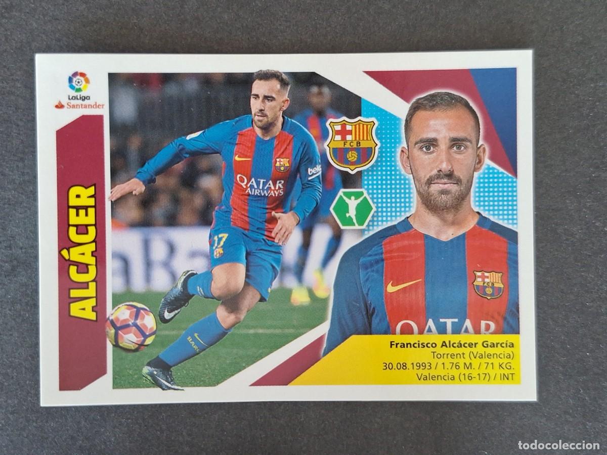 Cromos de f&uacute;tbol: L3 ALCACER F. C. BARCELONA LIGA ESTE 2017 2018 17 18 NUNCA PEGADO SIN PEGAR