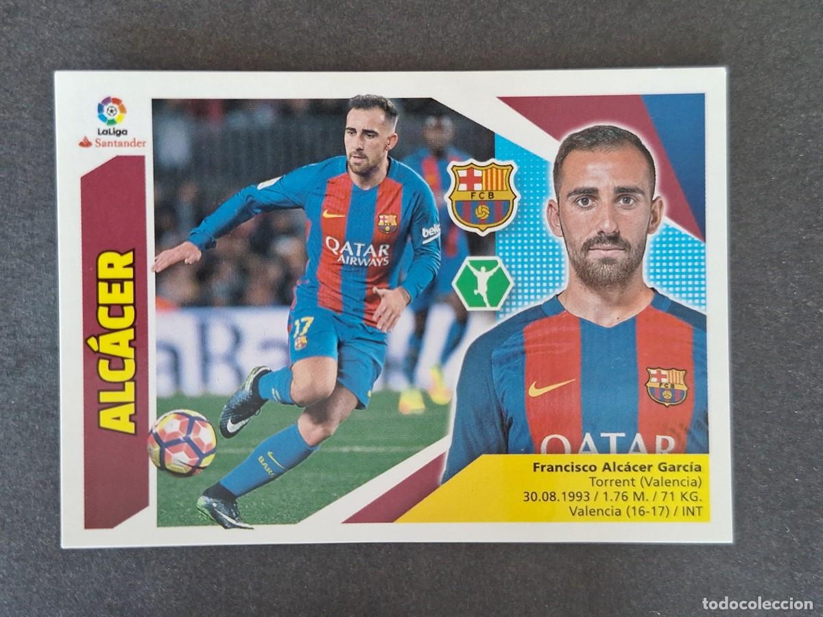 Cromos de f&uacute;tbol: L3 ALCACER F. C. BARCELONA LIGA ESTE 2017 2018 17 18 NUNCA PEGADO SIN PEGAR