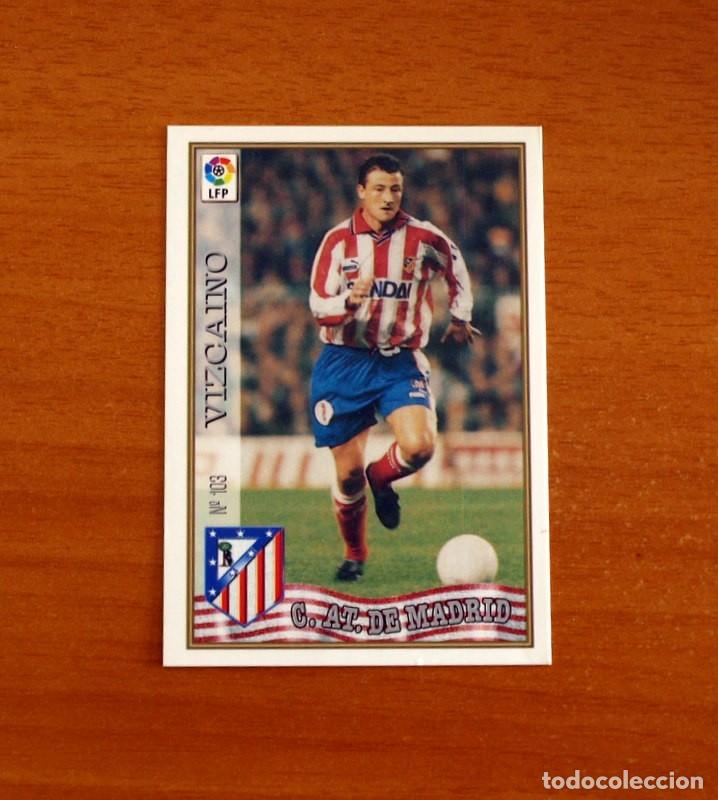 Cromos de f&uacute;tbol: Atl&eacute;tico de Madrid - N&ordm; 103 Vizcaino - Mundicromo ficha de la Liga 1997-1998, 97-98