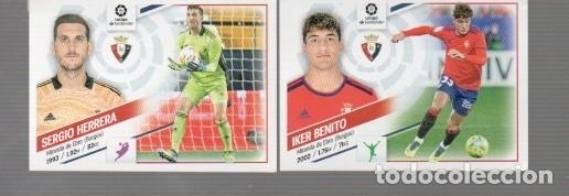 Cromos de f&uacute;tbol: CROMO DE LIGA 2022 / 23 DE FUTBOL CASA ESTE T PANINI DEL OSASUNA IKER BENITO Y SERGIO HER N&ordm; 6 -18 B