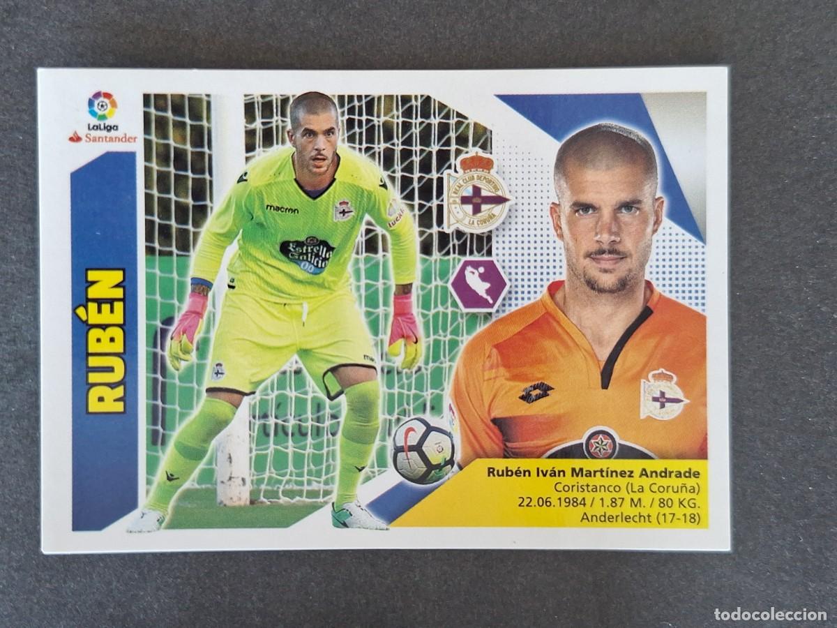 Cromos de f&uacute;tbol: L3 RUBEN DEPORTIVO DE LA CORU&Ntilde;A LIGA ESTE 2017 2018 17 18 NUNCA PEGADO SIN PEGAR