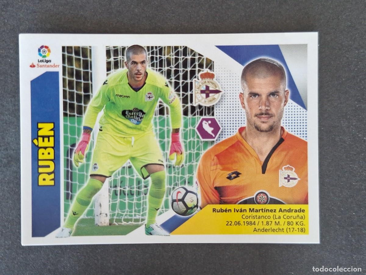 Cromos de f&uacute;tbol: L3 RUBEN DEPORTIVO DE LA CORU&Ntilde;A LIGA ESTE 2017 2018 17 18 NUNCA PEGADO SIN PEGAR