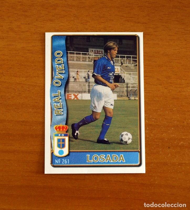 Cromos de f&uacute;tbol: Real Oviedo -N&ordm; 261 Losada -Mundicromo Las Fichas de la Liga de F&uacute;tbol 1996-1997-96-97