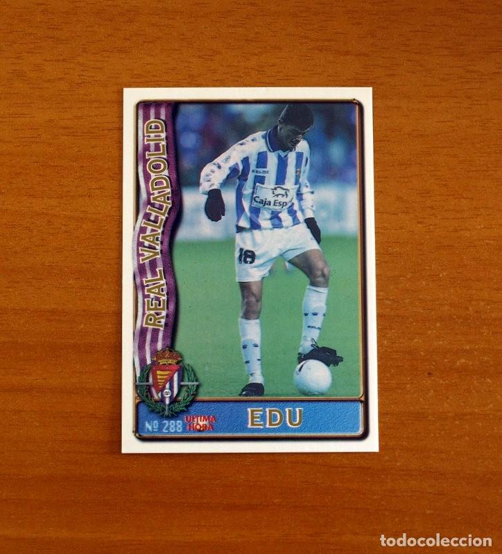 Cromos de f&uacute;tbol: Real Valladolid -N&ordm; 288 Edu &Uacute;ltima Hora -Mundicromo Las Fichas de la Liga de F&uacute;tbol 1996-1997-96-97