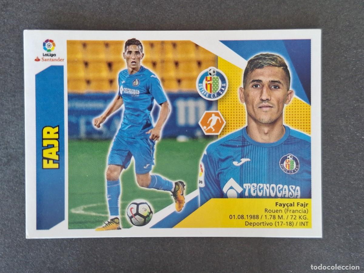 Cromos de f&uacute;tbol: L3 FAJR GETAFE C. F. LIGA ESTE 2017 2018 17 18 NUNCA PEGADO SIN PEGAR