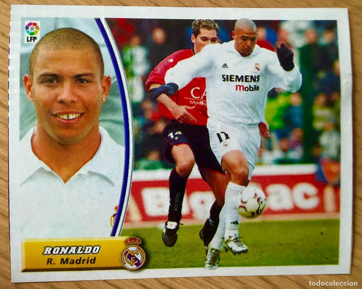 Fu&szlig;ball-Sticker: RONALDO REAL MADRID 03 04 2003 2004 LIGA EDICIONES ESTE RECORTADO STICKER CROMOS