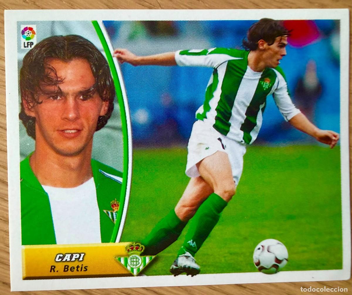 Cromos de f&uacute;tbol: CAPI REAL BETIS 03 04 2003 2004 LIGA EDICIONES ESTE SIN PEGAR STICKER CROMOS