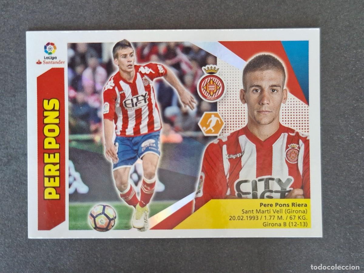 Cromos de f&uacute;tbol: L3 PERE PONS GIRONA F. C. LIGA ESTE 2017 2018 17 18 NUNCA PEGADO SIN PEGAR