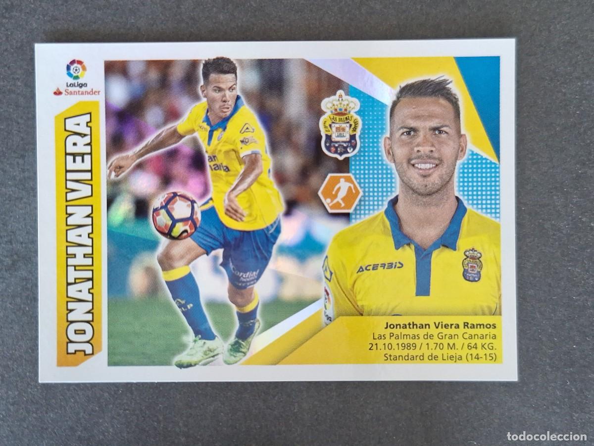 Cromos de f&uacute;tbol: L3 JONATHAN VIERA U. D. LAS PALMAS LIGA ESTE 2017 2018 17 18 NUNCA PEGADO SIN PEGAR