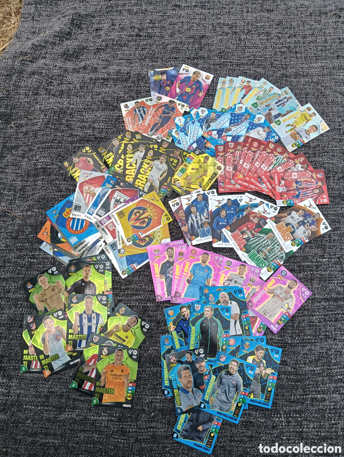 Cromos de f&uacute;tbol: Lote 90 cartulinas Adrenalyn