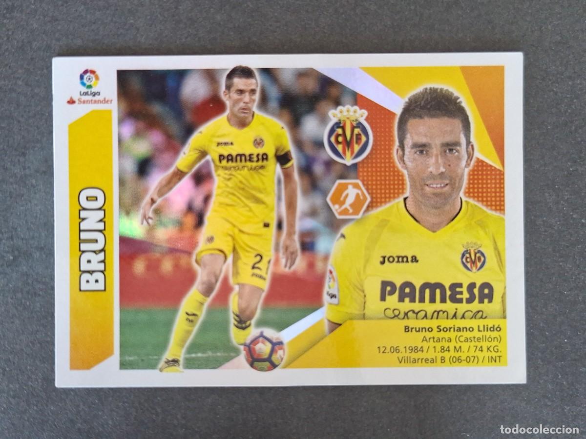 Cromos de f&uacute;tbol: L3 BRUNO VILLARREAL C. F. LIGA ESTE 2017 2018 17 18 NUNCA PEGADO SIN PEGAR